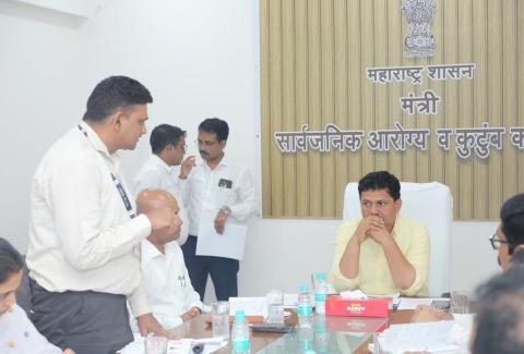 महाराष्ट्र राज्याचे माननीय आरोग्य मंत्री, सार्वजनिक आरोग्य व कुटुंब कल्याण, श्री. प्रकाश आबिटकर  महाराष्ट्र राज्य एड्स नियंत्रण सोसायटी (MSACS) च्या कार्यप्रणालीचा सविस्तर आढावा  घेण्यासाठी बैठक आयोजित करण्यात आली., महाराष्ट्र राज्याचे माननीय आरोग्य मंत्री, सार्वजनिक आरोग्य व कुटुंब कल्याण, श्री. प्रकाश आबिटकर  महाराष्ट्र राज्य एड्स नियंत्रण सोसायटी (MSACS) च्या कार्यप्रणालीचा सविस्तर आढावा  घेण्यासाठी बैठक आयोजित करण्यात आली., महाराष्ट्र राज्याचे माननीय आरोग्य मंत्री, सार्वजनिक आरोग्य व कुटुंब कल्याण, श्री. प्रकाश आबिटकर  महाराष्ट्र राज्य एड्स नियंत्रण सोसायटी (MSACS) च्या कार्यप्रणालीचा सविस्तर आढावा  घेण्यासाठी बैठक आयोजित करण्यात आली.