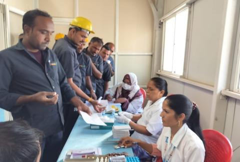A comprehensive health camp was held at the sugar factory in Kannada under the Sampoorna Suraksha Kendra in collaboration with the District AIDS Prevention and Control unit Rural Hospital, Taluka Health Officer and Prerna Social Organization., A comprehensive health camp was held at the sugar factory in Kannada under the Sampoorna Suraksha Kendra in collaboration with the District AIDS Prevention and Control unit Rural Hospital, Taluka Health Officer and Prerna Social Organization., A comprehensive health camp was held at the sugar factory in Kannada under the Sampoorna Suraksha Kendra in collaboration with the District AIDS Prevention and Control unit Rural Hospital, Taluka Health Officer and Prerna Social Organization.